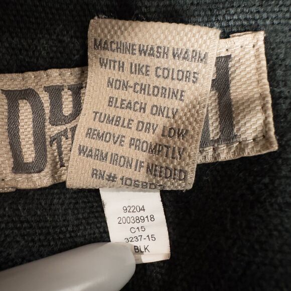 Duluth Trading Co Fire Hose Relaxed Fit Cargo Work Pants Mens 35x32* Black READ - Picture 16 of 16